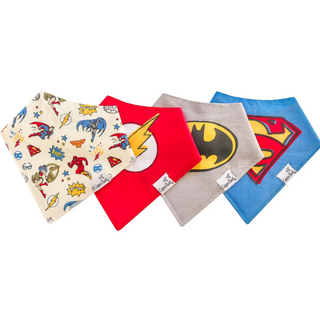 Justice League™ Bandana Bib Set, Multicolors (Pack of 4)