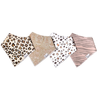 Zara Bandana Bib Set, Multicolors (Pack of 4)