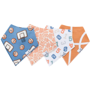 Dunk Bandana Bib Set, Multicolors (Pack of 4)