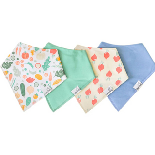 Veggies Bandana Bib Set (Pack of 4)