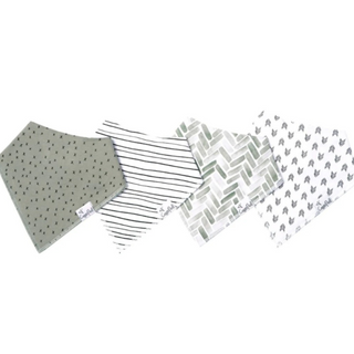 grey Bandana Bib Set