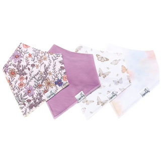 Flora Bandana Bib Set, Multicolors (Pack of 4)