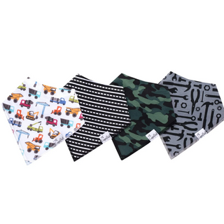 Diesel Bandana Bib Set, Multicolors (Pack of 4)
