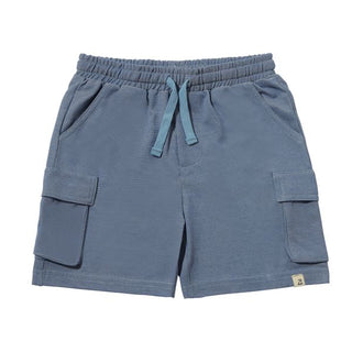 BRIAN Blue Pique Cargo Shorts - Lindsey Paige