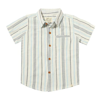 NEWPORT Navy/Blue/White Stripe Woven Shirt - Lindsey Paige