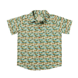 MAUI Blue Islands Printed Shirt - Lindsey Paige