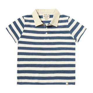 ANCHOR Navy/White Stripe Polo - Lindsey Paige