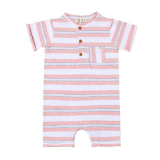 CAMBORNE Henley Romper Pink Grey - Lindsey Paige