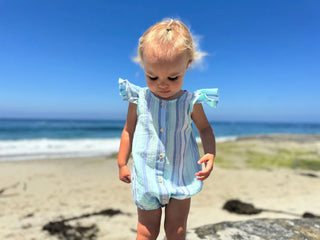 Cammie Bubble Blue/Aqua Multi Stripe - Lindsey Paige