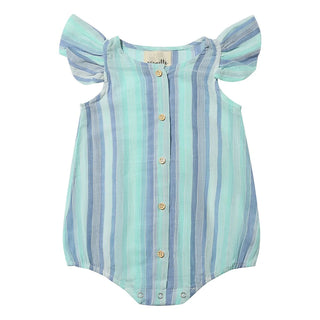 Cammie Bubble Blue/Aqua Multi Stripe - Lindsey Paige
