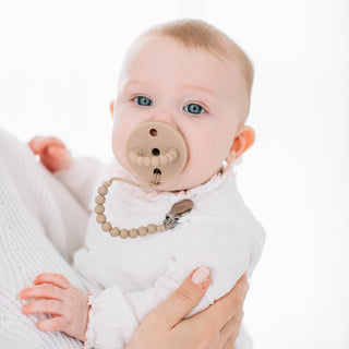 Cutie PAT Bulb (0-6m) Pacifier + Teether: Blue Clear