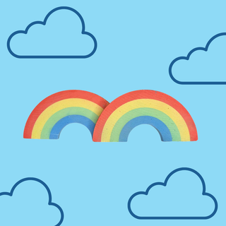 DOUBLE RAINBOW CONNECTION | wee by TWEE | SIDEWALK CHALK
