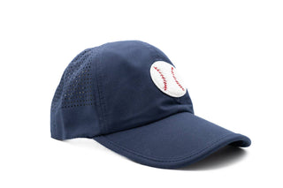 Navy Athletic Hat + Terry Baseball: Child/Adult (5Y-Adult) - Lindsey Paige