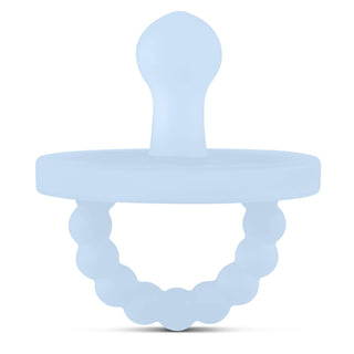 Cutie PAT Bulb (0-6m) Pacifier + Teether: Blue Clear - Lindsey Paige