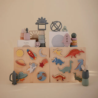 Wooden Dino Puzzle - Lindsey Paige