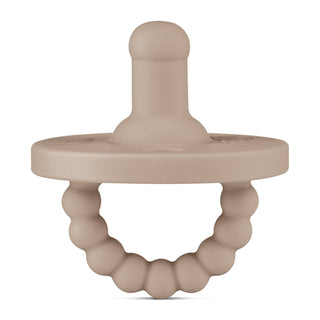 Cutie PAT Round (0-24m) Pacifier + Teether: Dune - Lindsey Paige