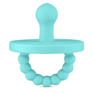 Cutie PAT Bulb (0-6m) Pacifier + Teether: Blue Clear