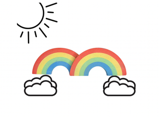 DOUBLE RAINBOW CONNECTION | wee by TWEE | SIDEWALK CHALK
