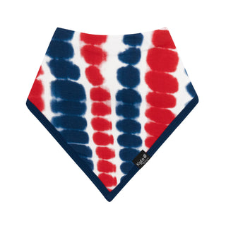 navy and red bib