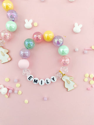 Bunny Rabbit Charm Bracelet: Child 6”