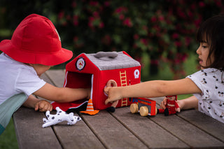 Fire Station with Hat & Accessories