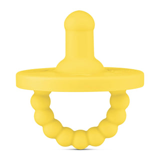 Cutie PAT Round (0-24m) Pacifier + Teether Sets: Blue Clear