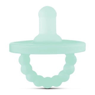 Cutie PAT Round (0-24m) Pacifier + Teether Sets: Coastal Clear - Lindsey Paige