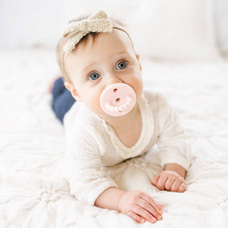 Cutie PAT Bulb (0-6m) Pacifier + Teether: Blue Clear