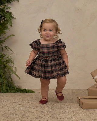 Noralee Margot Romper in Tartan, styled view