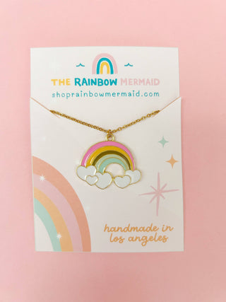 Rainbow with Hearts Necklace - Lindsey Paige