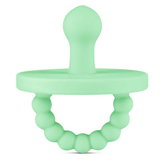 Cutie PAT Bulb (0-6m) Pacifier + Teether: Blue Clear
