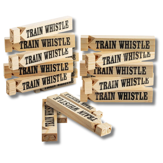 Wooden Train Whistle Fidget Kids Toy