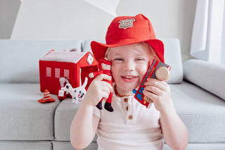 Fire Station with Hat & Accessories