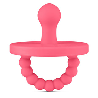 Cutie PAT Bulb (0-6m) Pacifier + Teether: Blue Clear