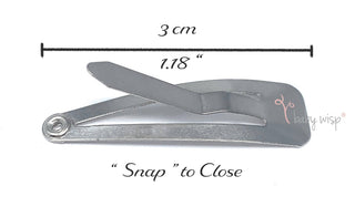 5 Tiny Tuxedo Bow Toddler Bow Barrettes - Watercolors - Lindsey Paige