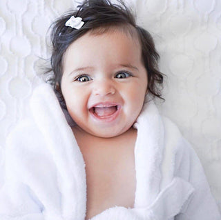 5 Tiny Tuxedo Bows on Snap Clips - Baby Shower - Lindsey Paige