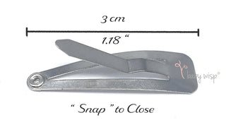 5 Tiny Tuxedo Bows on Snap Clips - Figment - Lindsey Paige
