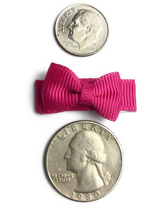 5 Tiny Tuxedo Bows on Snap Clips - Figment - Lindsey Paige