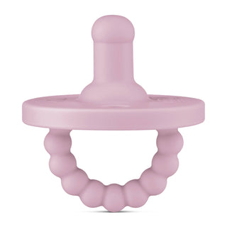 Cutie PAT Round (0-24m) Pacifier + Teether: White