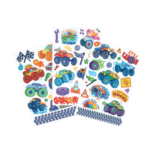 Tattoo-Palooza Temporary Tattoos - Monster Truck - 3 Sheets