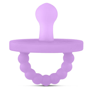 Cutie PAT Bulb (0-6m) Pacifier + Teether: Orchid Clear - Lindsey Paige