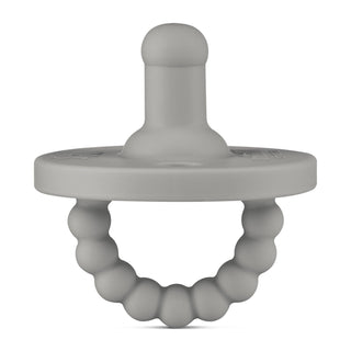 Cutie PAT Round (0-24m) Pacifier + Teether: White