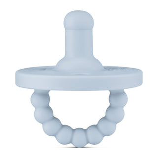 Cutie PAT Round (0-24m) Pacifier + Teether: Mauve - Lindsey Paige