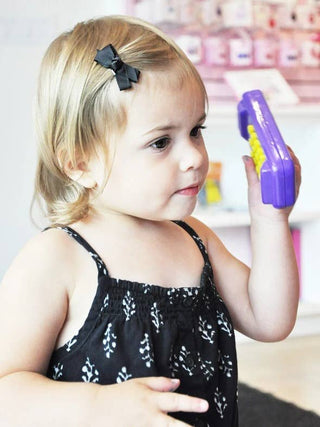 5 Chelsea Boutique Grosgrain Bows on Snap Clips - Prep Girl