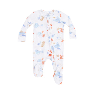 Coastal ABC zip romper