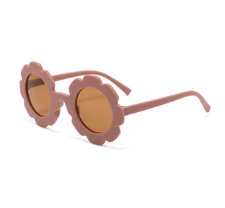 Baby and Toddler Flower Sunglasses: Pale Pink