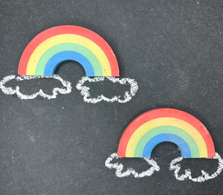 DOUBLE RAINBOW CONNECTION | wee by TWEE | SIDEWALK CHALK - Lindsey Paige