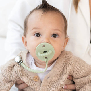 Roper Cutie Clip (Pacifier Clip): Blue Clear