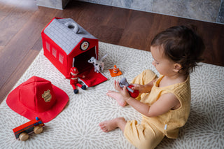 Fire Station with Hat & Accessories