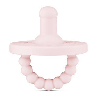 Cutie PAT Round (0-24m) Pacifier + Teether: White